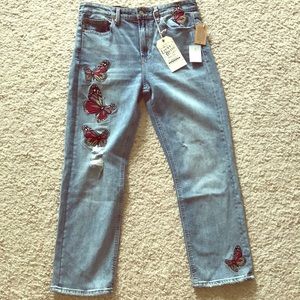 NWT Lucky Brand Bridgette slim straight crop Sz-6